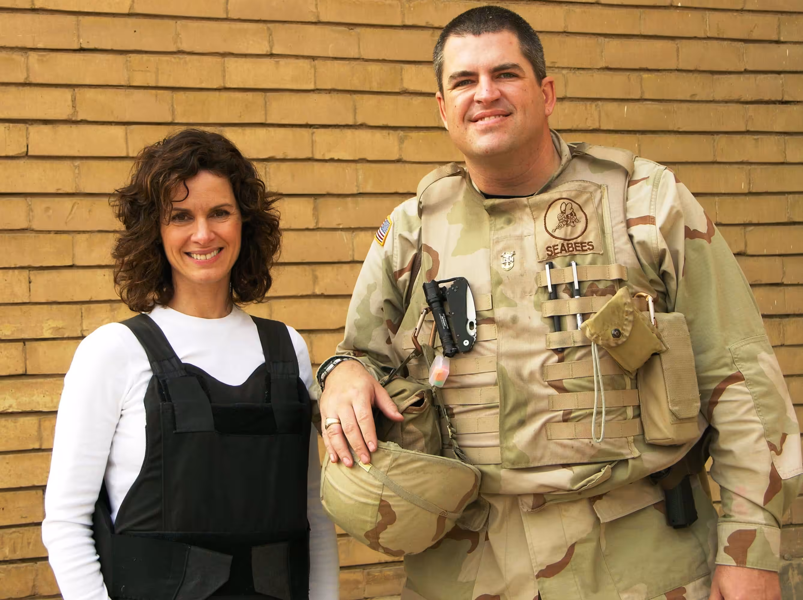 Michael Korman providing personal security for ABC News anchor Elizabeth Vargas, Iraq 2005